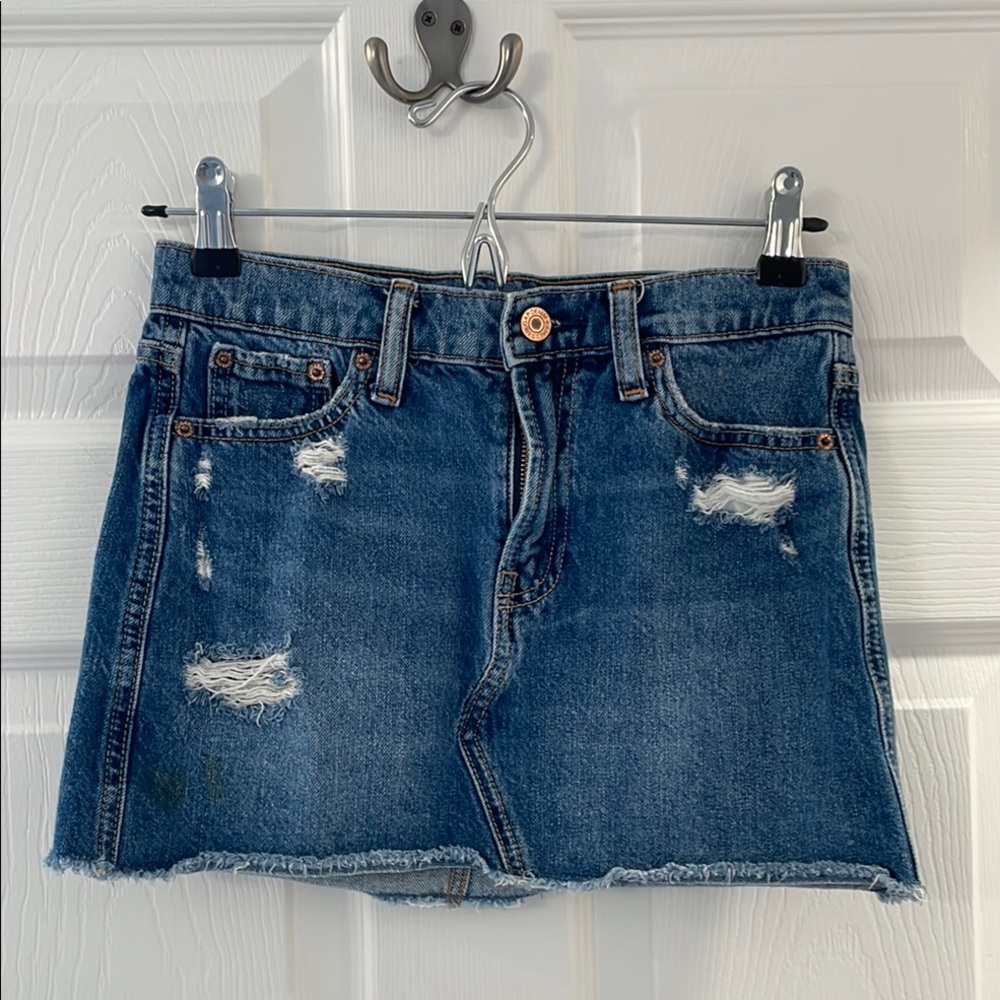 Denim Mini Skirt; Gap; size 10